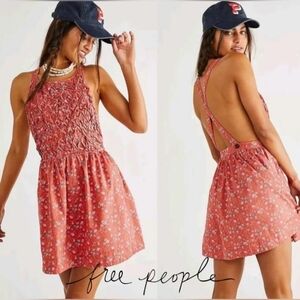 NWT Free People "Petunia" Mini Dress